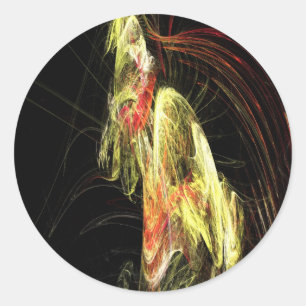 Adesivo Redondo Esqueleto Hominoid