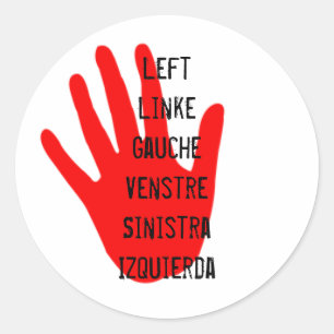 Adesivo Redondo esquerda socialista