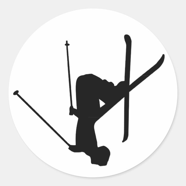 Adesivo Redondo Esqui (Frente)