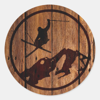 Adesivo Redondo Esqui