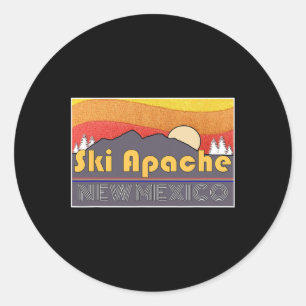 Adesivo Redondo Esqui Apache Novo México
