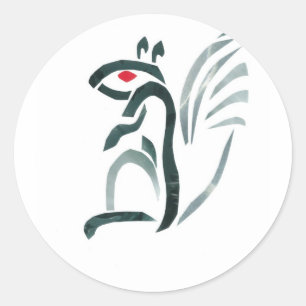 Adesivo Redondo Esquilo