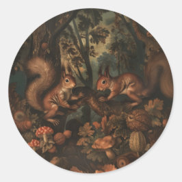 Adesivo Redondo Esquilos - Autocolantes redondos para artigos de p