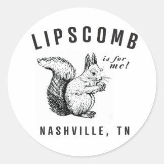 Adesivo Redondo Esquilos de Lipscomb Stickers