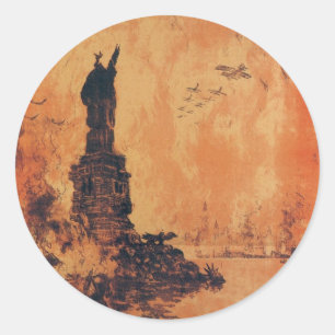 Adesivo Redondo Essa Liberdade Não Perecerá Da Terra