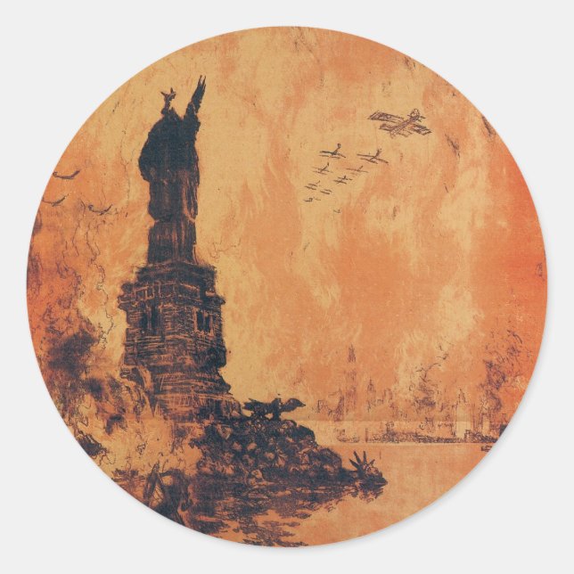 Adesivo Redondo Essa Liberdade Não Perecerá Da Terra (Frente)