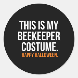 Adesivo Redondo Esse É Meu Fantasia de Apicultor Funny Halloween