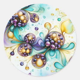 Adesivo Redondo Essência de mirtilo