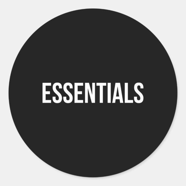 Adesivo Redondo Essenciais (Frente)