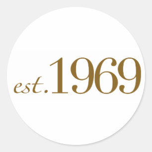 Adesivo Redondo Est 1969