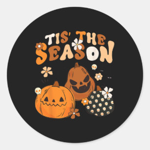 Adesivo Redondo Esta É A Estação Halloween Pumpkin Season Spooky R