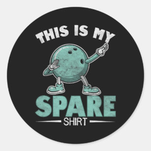 Adesivo Redondo Esta É A Minha Camisa De Sobreposição. Boliches En