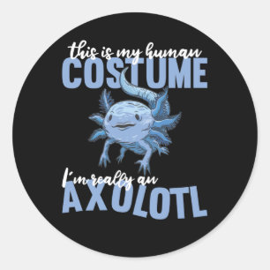 Adesivo Redondo esta é a minha fantasia humana.