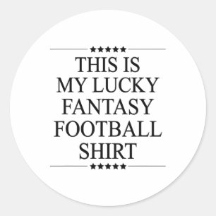 Adesivo Redondo Esta É Minha Camisa Da Sorte De Futebol Fantasia P