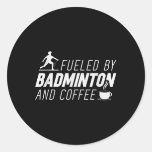 Adesivo Redondo Está No Meu Dna Badminton Shuttle Racket Badminton