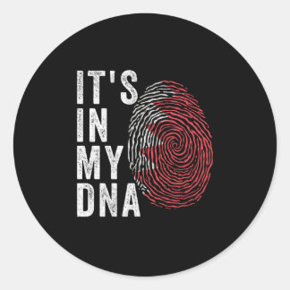 Adesivo Redondo Está no meu DNA - Bandeira do Bahrain