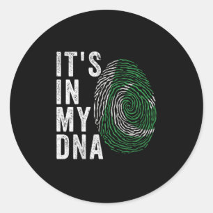 Adesivo Redondo Está no meu DNA - Pavilhão do Paquistão