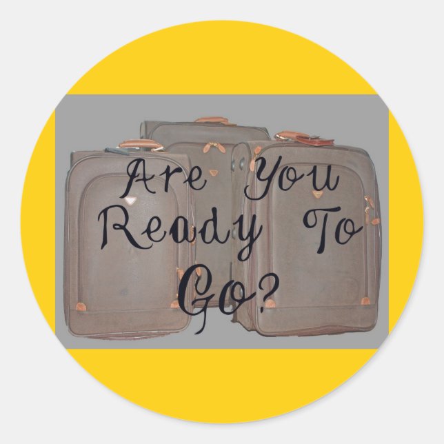 ADESIVO REDONDO ESTÁ PRONTO PARA IR? (Frente)