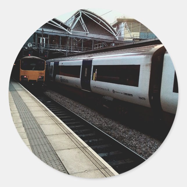 Adesivo Redondo Estação Leeds (Frente)