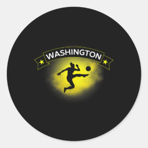 Adesivo Redondo Estádio de Apoio aos Fãs de Futebol de Washington