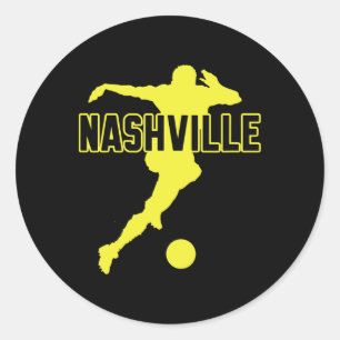 Adesivo Redondo Estádio de Suporte ao Fã de Futebol de Nashville M