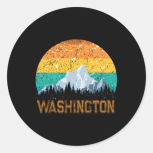 Adesivo Redondo Estado de Amor do Washington Wa
