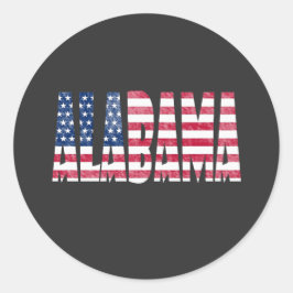 Adesivo Redondo estado do Alabama