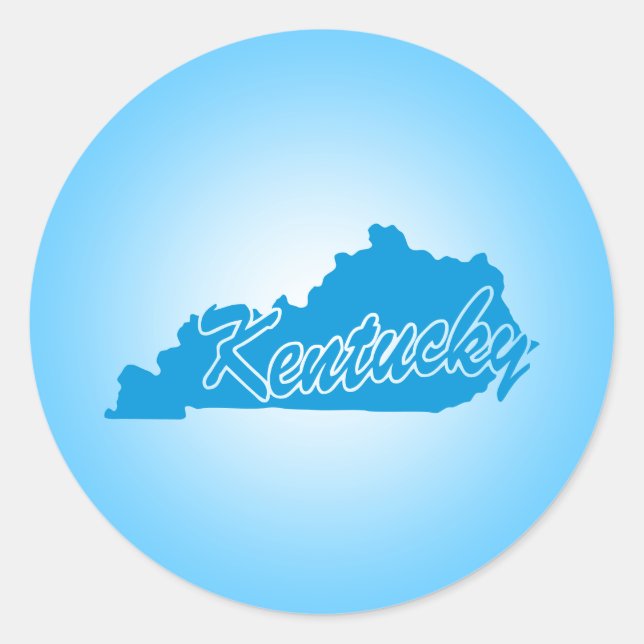 Adesivo Redondo Estado do Kentucky (Frente)