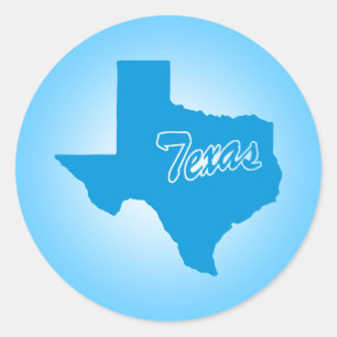 Adesivo Redondo Estado do Texas