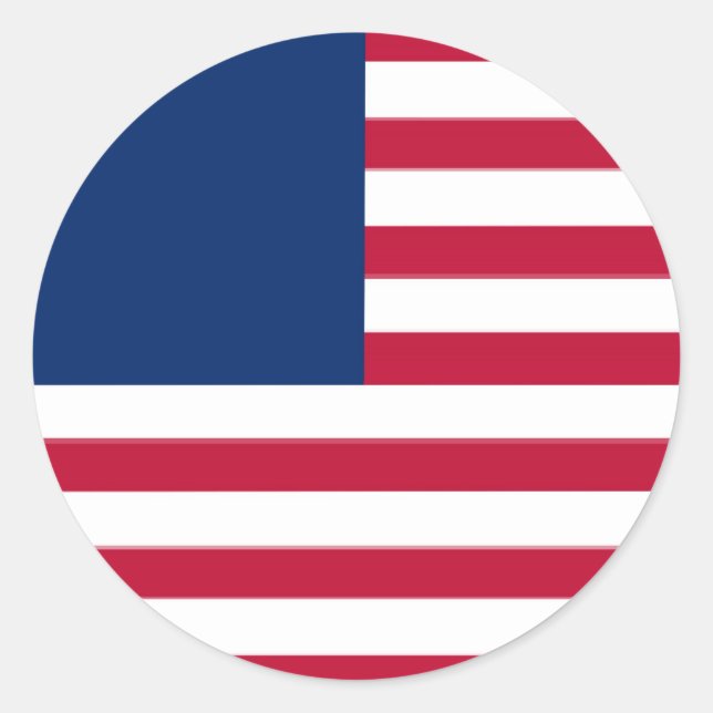 Adesivo Redondo Estados Unidos (Frente)