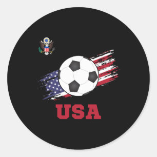 Adesivo Redondo Estados Unidos Futebol Americano Futebol Usa 