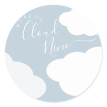 Estamos no Cloud Nine Round Sticker