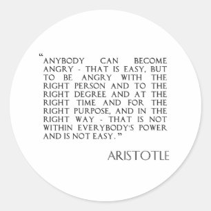 Adesivo Redondo Estar irritado com autocolantes