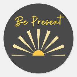 Adesivo Redondo Estar presente