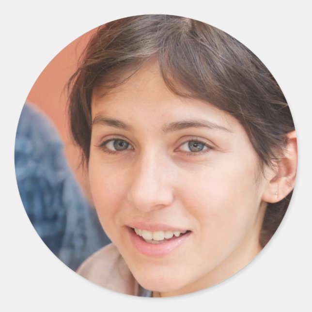 Adesivo Redondo Estar presente (Frente)