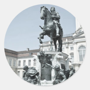 Adesivo Redondo Estátua Friedrich Wilhelm I em Berlim