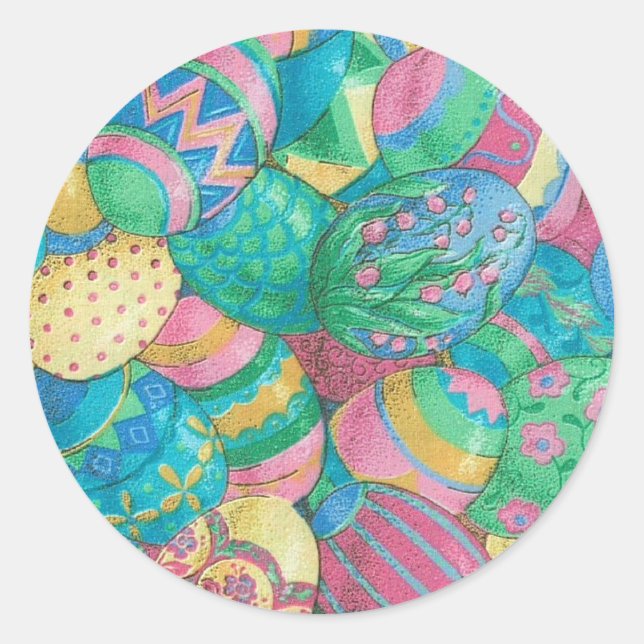 Adesivo Redondo Estavaganza dos ovos (Frente)