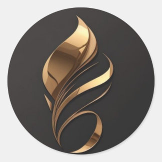Adesivo Redondo Este design é muito bonito