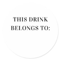 Este Drink Pertence A. Bebida de Casamento Preto e
