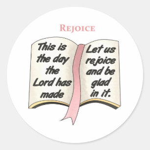 Adesivo Redondo Este é o dia o senhor Ter Factura