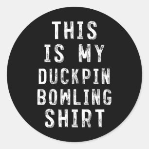 Adesivo Redondo Este É O Meu Bolinho De Camisas De Boliche
