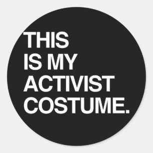 ADESIVO REDONDO ESTE É O MEU COSTUME ATIVISTA