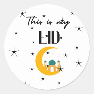 Adesivo Redondo Este é o meu Eid 2024
