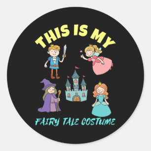 Adesivo Redondo Este É O Meu Fada Fale Tale Costume Halloween