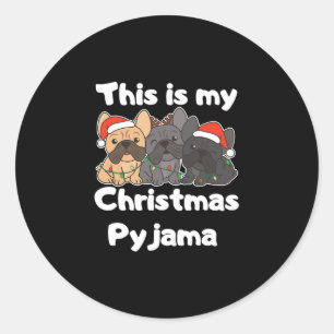Adesivo Redondo Este É O Meu Pijama De Natal