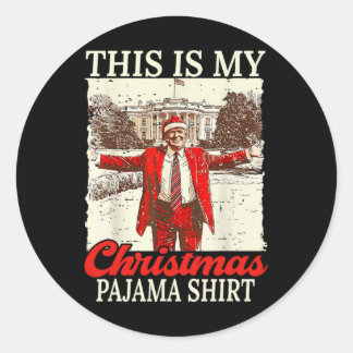 Adesivo Redondo Este É O Meu Tremor De Papais noeis De Natal
