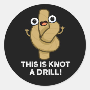 Adesivo Redondo Este É Um Arrancado Engraçado Corda Escuro BG