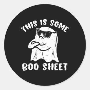 Adesivo Redondo Este É Um Bolinho De Halloween Ghost Divertido Que