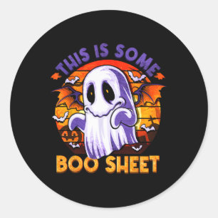 Adesivo Redondo Este É Um Ghost Ghost Spooky Halloween Men