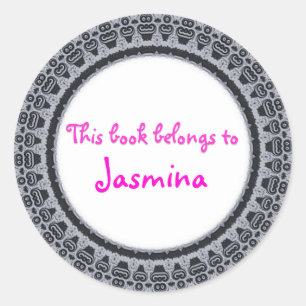 ADESIVO REDONDO ESTE LIVRO PERTENCE A...